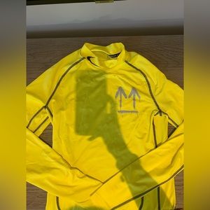 Nike Off-White long sleeve running top “opti yellow”